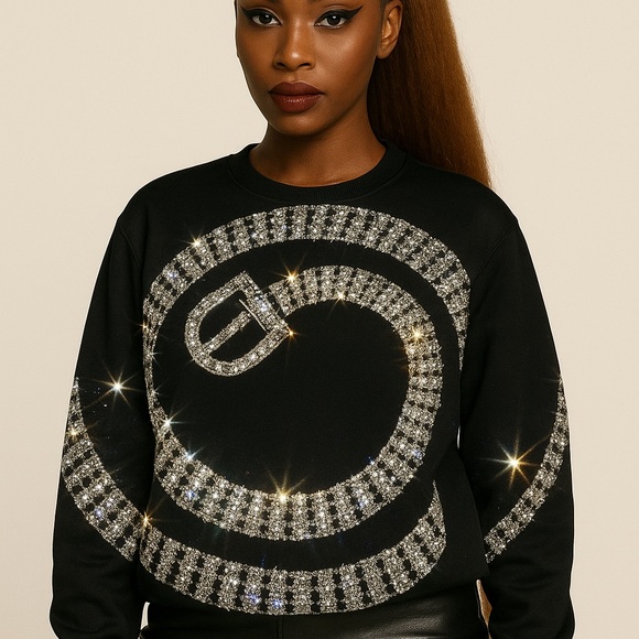 Graphic Jewel Crewneckline Sweater - Picture 4 of 4